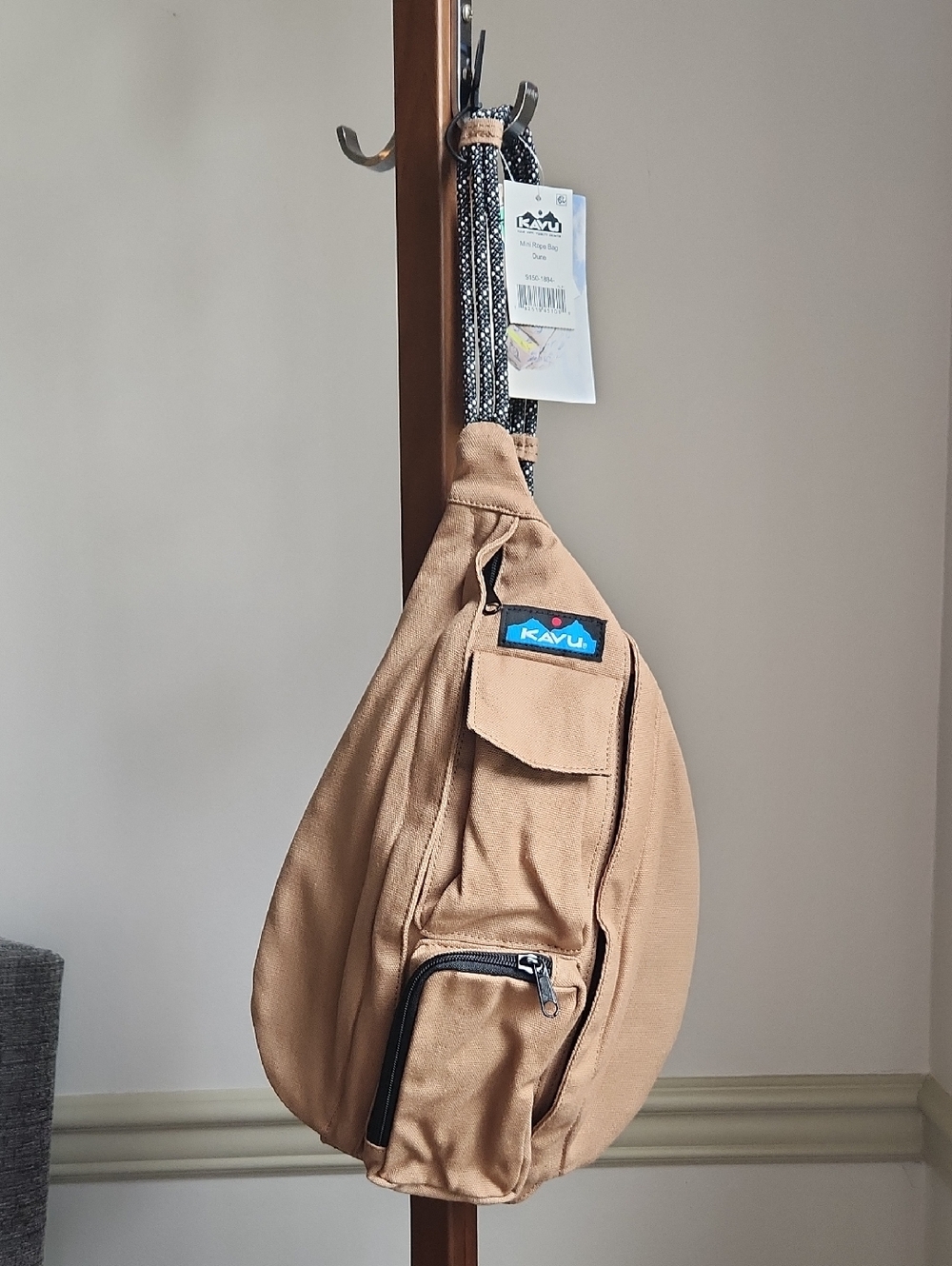 Kavu Mini Rope Crossbody Sling Bag in Dune